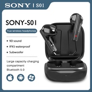 SONY S01 Wireless Bluetooth Earphone In-ear Earbuds Stereo True Wireless Earbuds Headset With Charging Box Mic Touch Control Headset Bass Voice Earphone