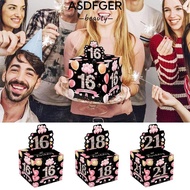 ASDFGER Cash Pull Gift Boxs, Happy Birthday Paper Birthday Money Box, Fuuny Creative 16th 18th 21st 