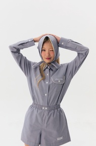 Blingtastic Abigal Shirt - เสื้อเชิ้ตลายสก้อตถักกระเป๋าหน้าอก (พร้อมส่งวันที่ 9 July)