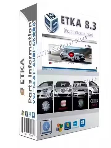 Newest ETK A 8.3 Group Vehicles Electronic Parts Catalogue until 2025 years For V/W+AU/DI+SE/AT+SKO/