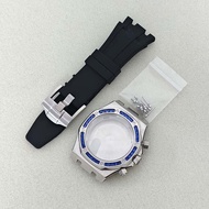 ใหม่41สเตนเลสสตีล Watch เคส + สายคล้อง Tali Jam Tangan Karet ฝาหลังทึบสำหรับกับ VK63การเคลื่อนไหว