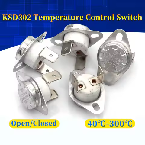 Normally open KSD302 16A 250V 40-180 Degree Ceramic KSD301 Normally Closed Temperature Switch Thermo