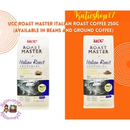 UCC Roast Master Italian Roast Coffee 250g (Available in Beans and Ground Coffee)