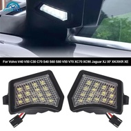 OPENMALL 2Pcs Car LED Front Under Mirror Lamp Puddle Light For Volvo V40 V50 C30 C70 S40 S60 S80 V50