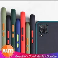 Soft Case Samsung Galaxy A12 Aero Color Button Matte