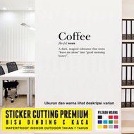 Cafe Glass Wall Stickers Cafe Quotes Coffee Coffee Cutting Sticker