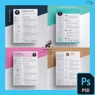 100 Photoshop CV Resume Template PREMIUM [ .psd ]