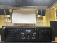 Professional amplifier two channel 8 ohms power amplifier Class H High power เพาเวอร์แอมป์