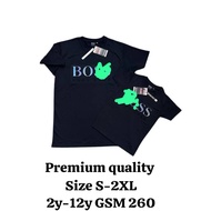 T-shirt Lelaki dan perempuan short sleeve unisex T-shirt premium quality Tulishan timbul Dewasa S -2