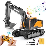 DOUBLE E Volvo RC Excavator Remote Control Excavator Toy for Boys Full Function Construction Vehicle