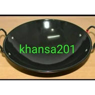 Frying pan black enamel wok 40 cm