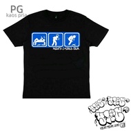 Men's T-shirt with Cute Icon Graphic Motif with Humor Writing, Simple Design but Has Meaning Men's T