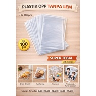 Super THICK OPP PLASTIC WITHOUT GLUE 8X20 10X20 12X20 15X20 17X20 CONTENTS 100 pcs OPP Plastic Bag