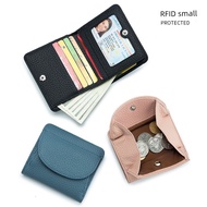 dompet perempuan kecil dompet perempuan First Layer Cowhide Korean Version Men Women Coin Wallet