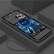 Casing OPPO R11S Plus OPPO R11S OPPO R11 Plus OPPO R9S PLUS Phone Case Space Astronaut Liquid Silicone Protector Smooth shockproof Bumper Cover With lanyard