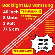 MATA SAMSUNG 40 INCH LED TV BACKLIGHT 8 EYES 3 VOLT UA40J5000 UA40J5100 UA40J5200 UA40J5250 UA40M500