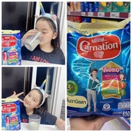 Carnation Thai domestic whole milk powder 850gr - OMG supplement 3, 6, 9 for babies to gain weight a