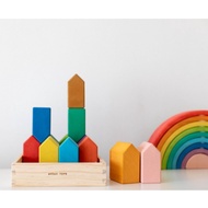 Rainbow House Blocks | Avdar Toys | Open-ended Toy | Building Blocks | Small World Play