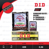 D.I.D / JOMTHAI ชุดเปลี่ยนโซ่-สเตอร์ โซ่ D.I.D รุ่น D-SERIES สีเหล็กติดรถ สเตอร์หลัง JOMTHAI ใช้สำหร