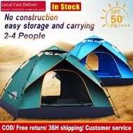 High quality Outdoor Camp tent waterproof Automatic Pop up dome Tents for camping 4 person