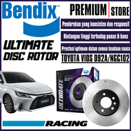 Original Bendix Ultimate+ Front Set Disc Rotor - Toyota Vios D92A/NGC102 / Yaris 2023 BR6013 ULT+