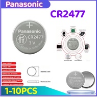 1-10pcs Panasonic CR2477 battery CR 2477 lithium 3V instrument meter imported digital tire pressure 