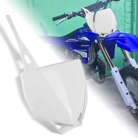 Motorcycle Front Number Plate Name Cross White Plastic for Yamaha YZ65 2019-2024 YZ85 YZ 85 2015-202