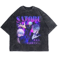 JUJUTSU KAISEN GOJO SATORU SIX EYES WASHING VINTAGE TEE (WASHING T-SHIRT)