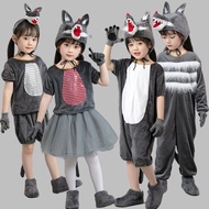 Children Big Gray Wolf Performance Costume Kindergarten Animal Costume Performance Wolf Coming Perfo