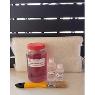 Fiberglass Set (F6) - 500ml Resin, 60cc Hardener, 1/2kg CSM, Brush w/ 30ml Wax Sol