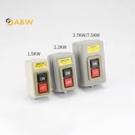 A&W Start Button Switch AC380V Three-phase BS211B BS216B BS230B Motor Control Start Stop Switch