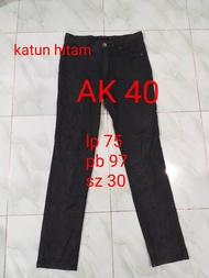 kode:AK40/PL celana katun cewek/celana cewek second/celana panjang/pakaian cewek/thrift celana katun