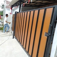 pengaman rumah pagar motif kayu grc