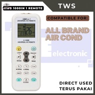 JEREMY1 TWS 1000 IN 1 Universal Remote Control, Digital LCD Display AC Remote Control Universal AC R