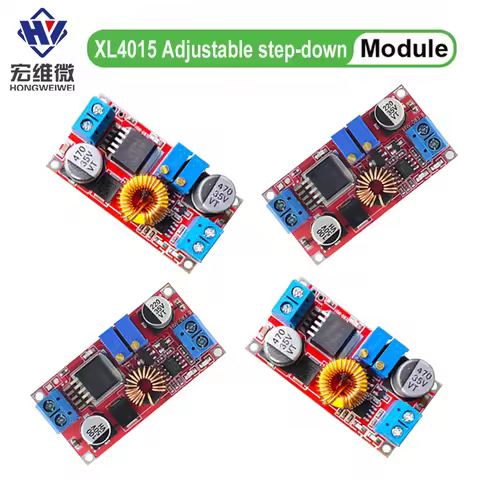 1-4PCS XL4015 5A DC-DC Converter 5V-32V To 0.8V-30V Adjustable Step-Down Module Led Power Converter