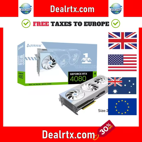 USED AX GAMING RTX 4070 RTX 4080 RTX 4060 TI Graphic Card GDDR6X 256Bit HDMI 2.1 16Pin Gaming GPU Vi