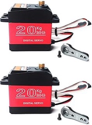 2 Packs 20kg Digital servo Motor high Torque Full Metal Gear Waterproof for rc Model DIY, ds3218mg, 