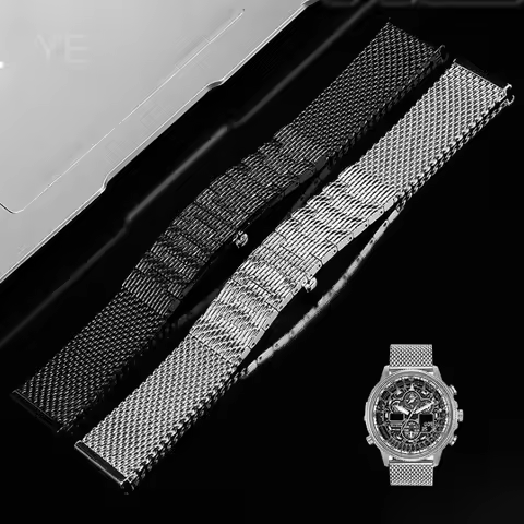 For Breitling CItizen Blue Angel JY8031-56 CB5848 CB5840 Milan Mesh Belt Waterproof Stainless Steel 