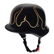 Classic Styles WW2 German Helmet Cool Half Face Cascos De Moto Pedal Cruise Half Helm Vintage Motorb