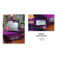 IMITOS 1 GANG 2 WAY SWITCH - DARK GREY