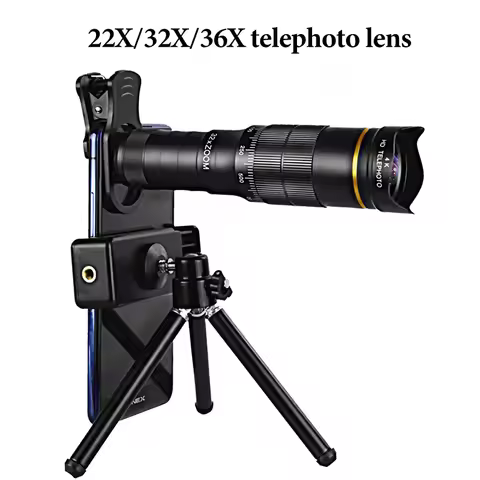 32X Telescope For Phone Mobile Photography Lens Zoom For Cell Camera For iPhone Zoom Mobile Lens Mic