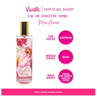 VIVELLE Eau De Toilette - EDT Glass - Mon Amour - 100 ml - Perfume Wanita - Halal & BPOM - Dapatkan