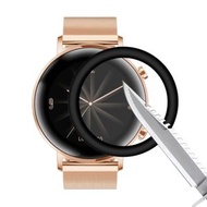 全城熱賣 - 適用於 HUAWEI Watch GT 2 42mm (2019) 草帽王子 智能手錶 3D曲面PC軟邊+PMMA全屏覆蓋高清屏幕保護膜