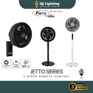 DEKA FIERO Jetto Series 9" Wall Fan / Stand Fan Remote Control 5 Speed Extreme Strong Wind Fan Stand
