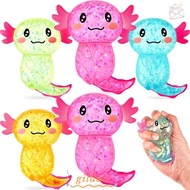 GILDAI Squishy Stress Glitter, Sugar Filled Soothing Texture Axolotl Squishy Toys,  Glitter Cute Sha