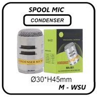 Spool Microphone Condenser 16 mm - Spul Mic Vocal kabel dan wireless M - WSU