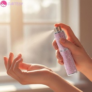 CURTESY Rotary Type Spray Bottle, Portable Reusable 8ml Perfume Bottle, Sparkling Pocket Size Leak-p
