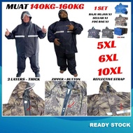 🔥Saiz 10XL=70 Inci Pinggang Baju🔥Super Plus Jumbo Baju Hujan Motor Raincoat Rain Coat Motorcycle YY