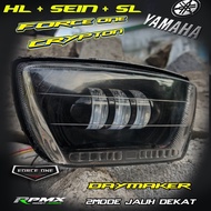 Force ONE CUSTOM HEADLAMP TURN SIGNAL STOPLAMP | Front turn signal reflector stop lamp force one cry