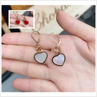 [Full Set Packaging Box] Chopard/Chopard HAPPY Earrings 18K Rose Gold Diamond Love Pendant Earrings 